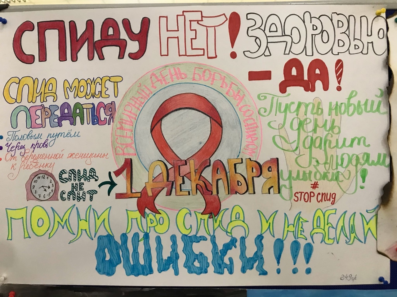 Стоп СПИД плакат